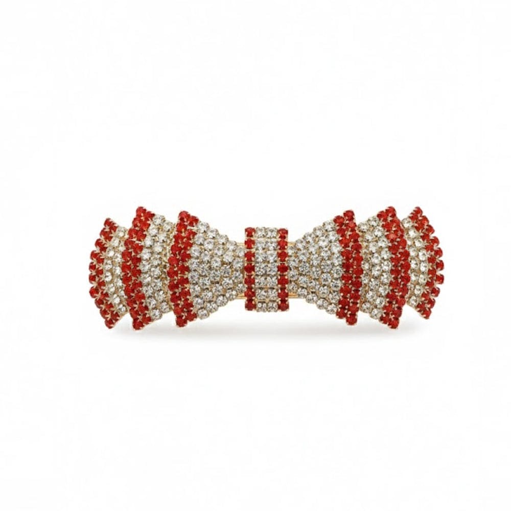 Alpha 55 Barrette strass bicolore – Élégance scintillante