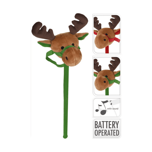 Alpha 55 Bâton renne avec son – Jouet festif et amusant de Noël