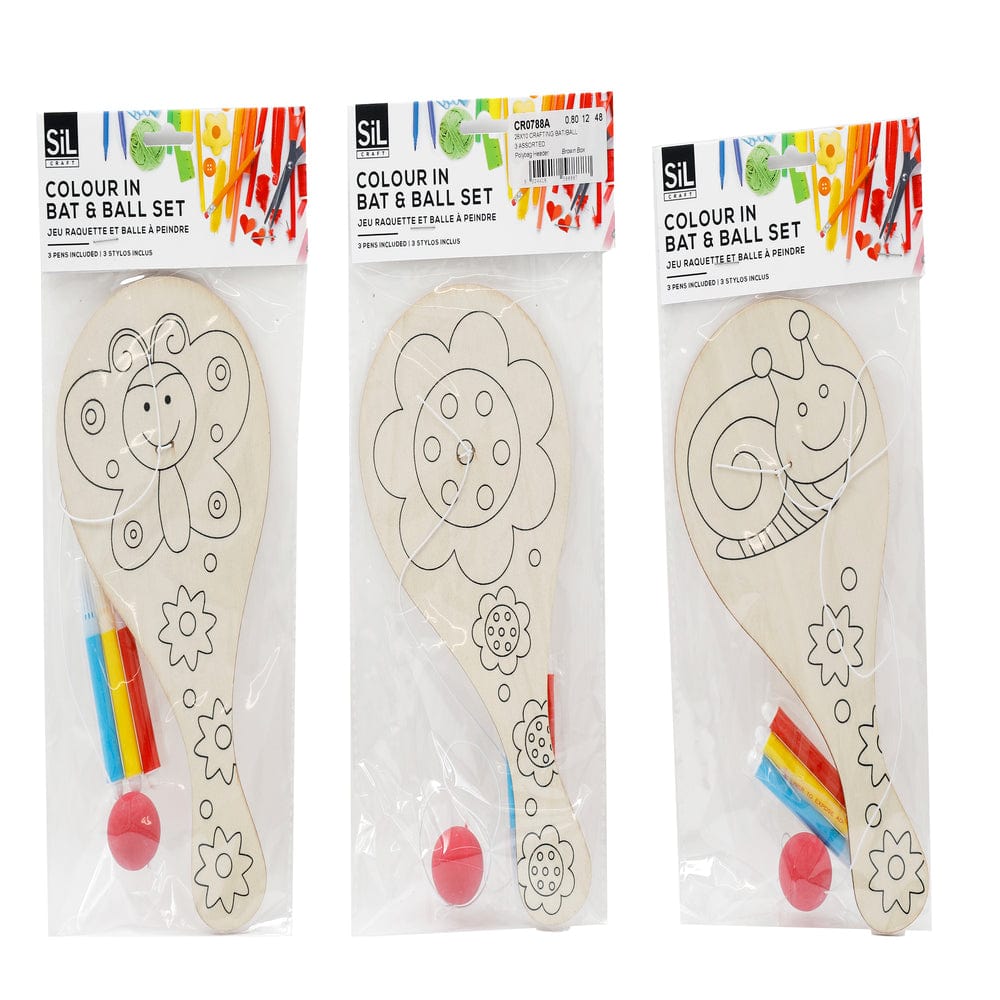 Alpha 55 Batte et balle à peindre pour enfants