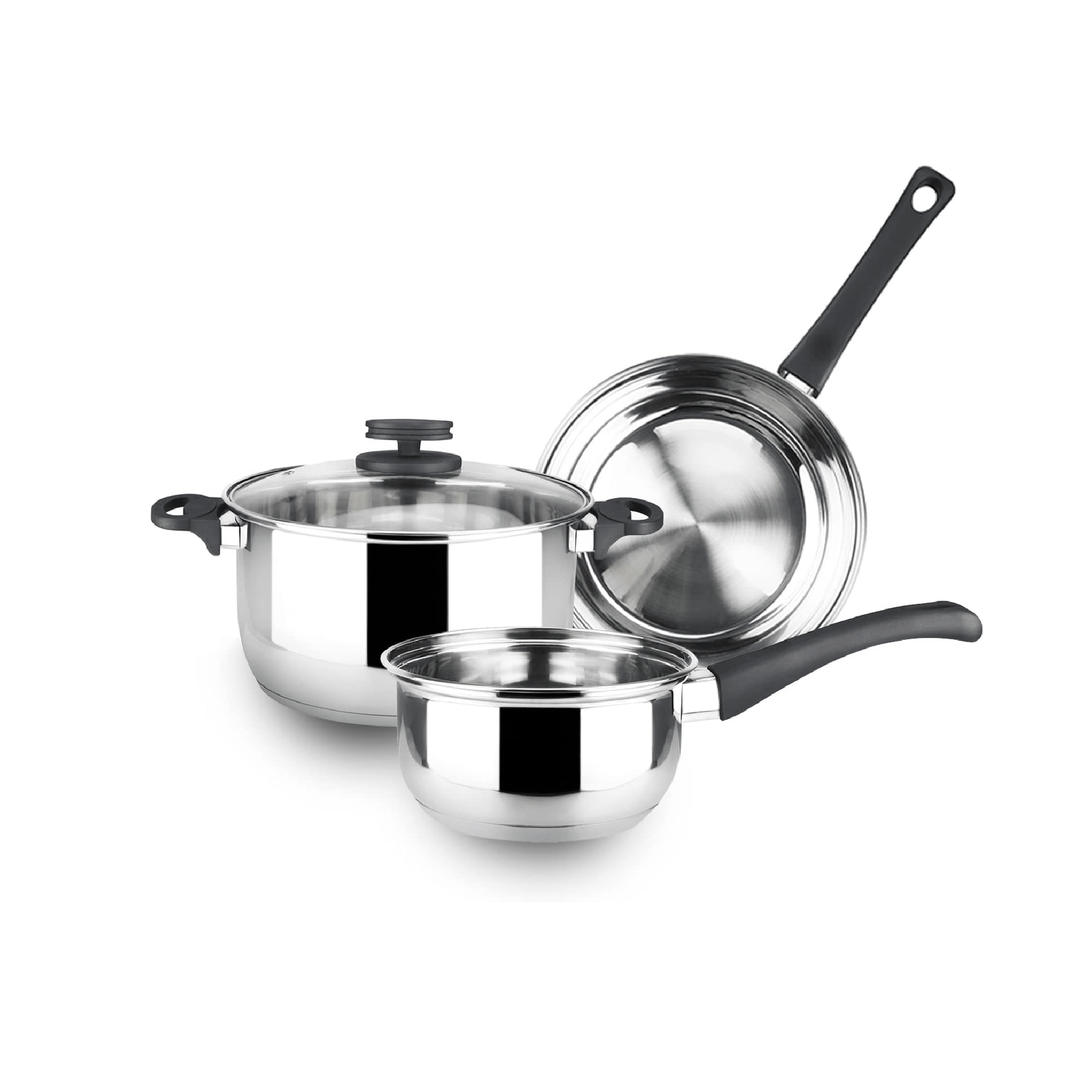 Alpha 55 Batterie de cuisine en inox 4 pièces : Family de Magefesa (LIVRAISON GRATUITE)