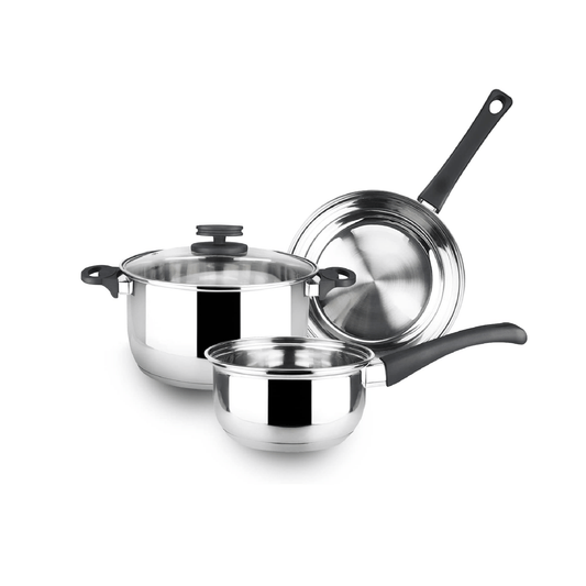 Alpha 55 Batterie de cuisine en inox 4 pièces : Family de Magefesa (LIVRAISON GRATUITE)