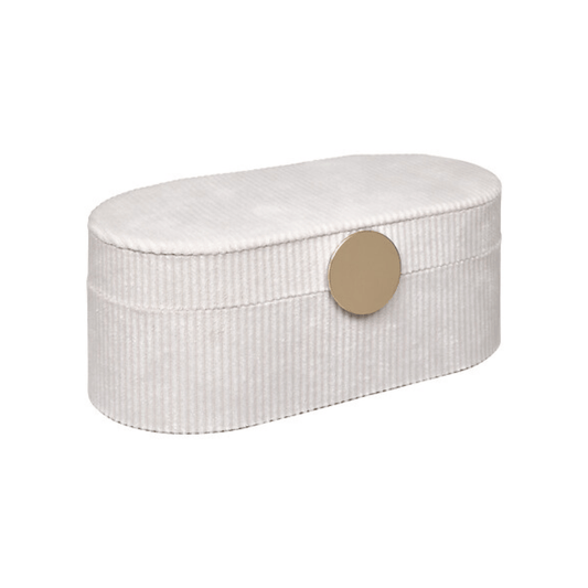 Alpha 55 Beige Boîte à Bijoux Enya Long 25,5 cm Velours
