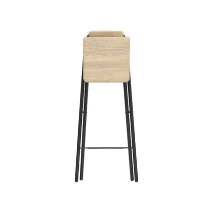 Alpha 55 Beige Chaise de bar pliante Louna en bois pratique