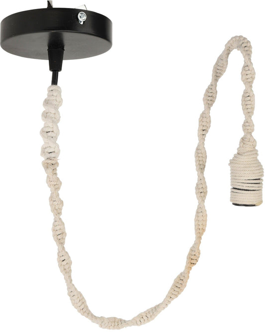 Alpha 55 Beige Corde de lampe macramé 93 cm