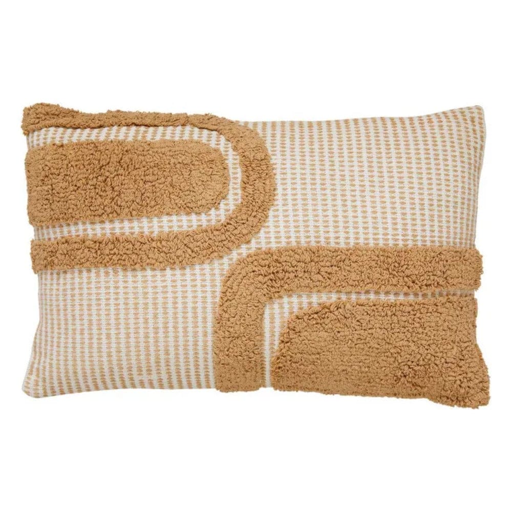 Alpha 55 Beige Coussin Déco Tufté "poppy"