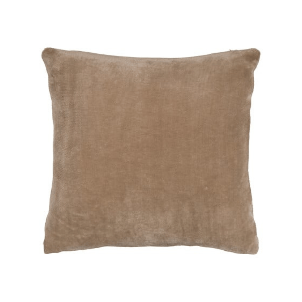 Alpha 55 Beige Lin Coussin Flanelle Ollis 38 x 38 cm en Polyester