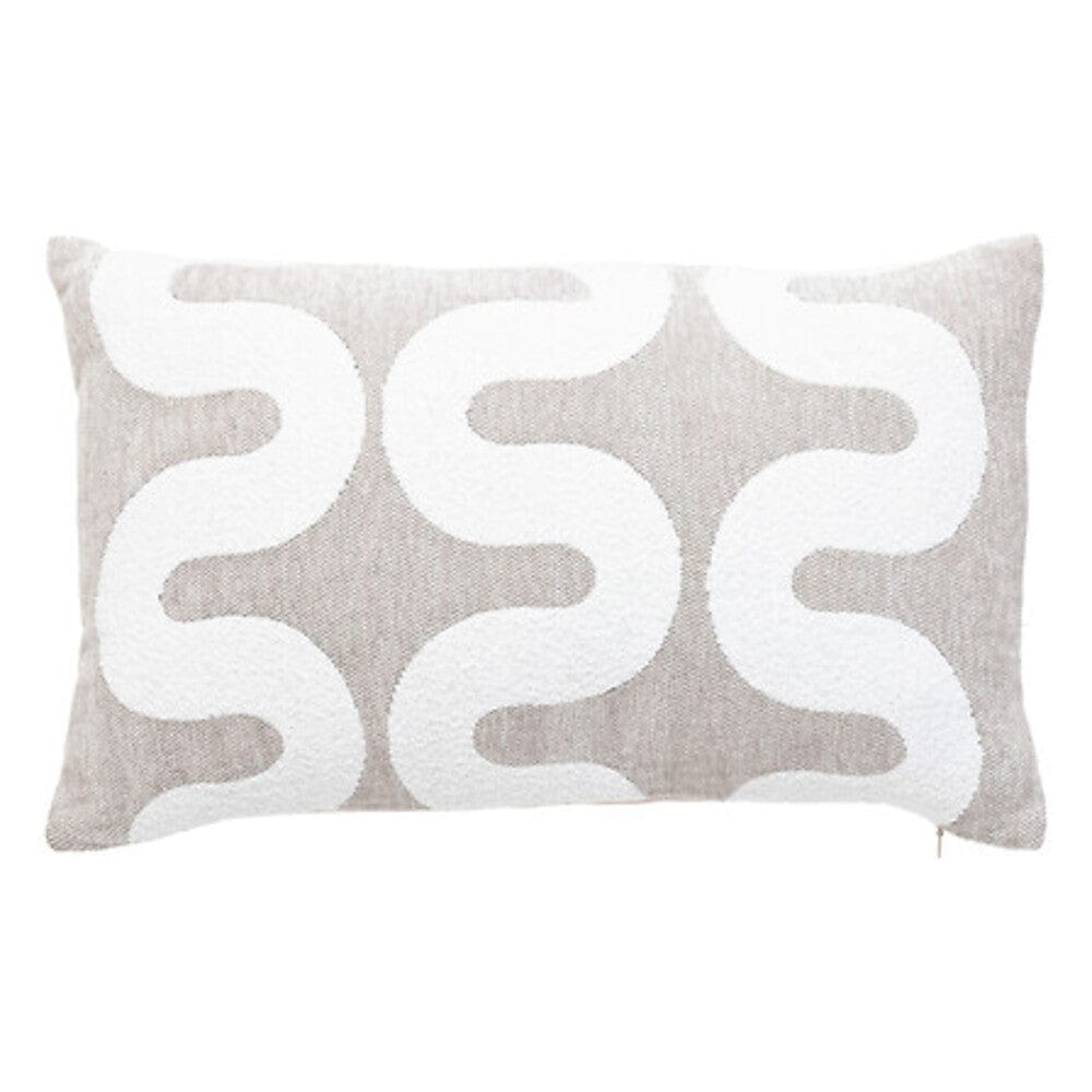 Alpha 55 Beige Lin Housse de Coussin Chenille "Jeni"