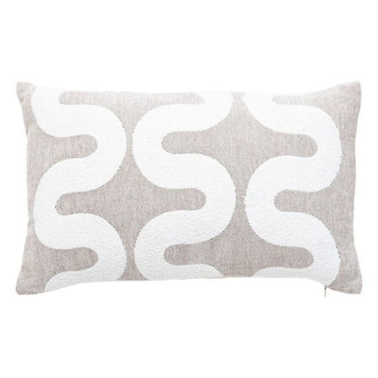 Alpha 55 Beige Lin Housse de Coussin Chenille "Jeni"