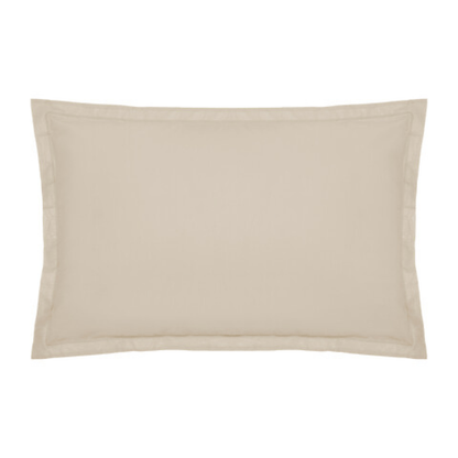 Alpha 55 Beige Lin Taie d’Oreiller en Coton Douce et Confortable