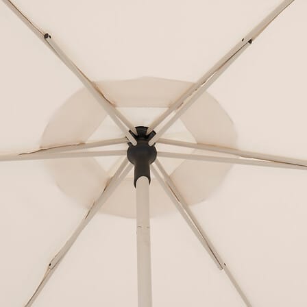 Alpha 55 Beige Parasol droit Soya Ø220 cm Blé