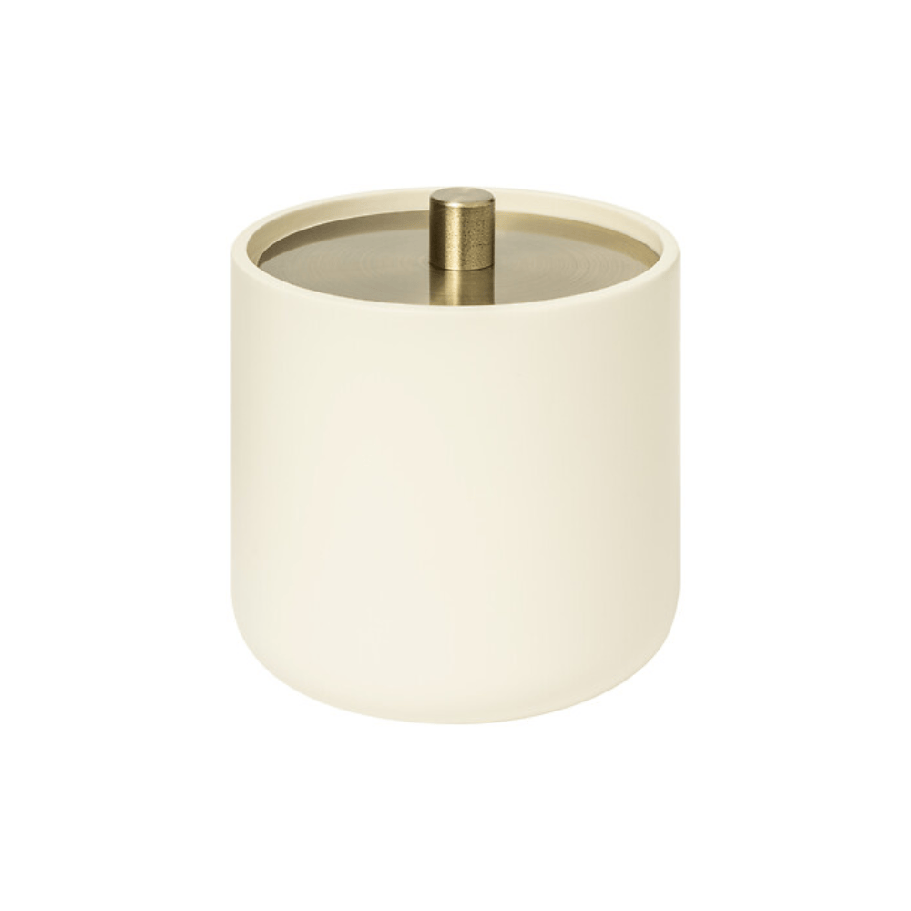 Alpha 55 Beige Pot à cotons Duo pratique et élégant