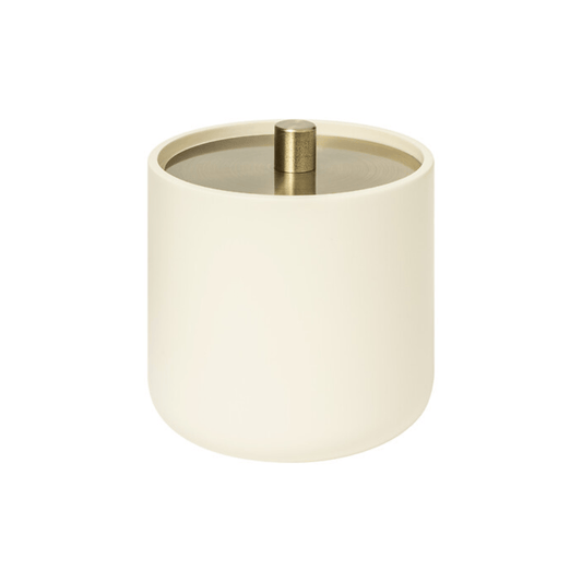 Alpha 55 Beige Pot à cotons Duo pratique et élégant