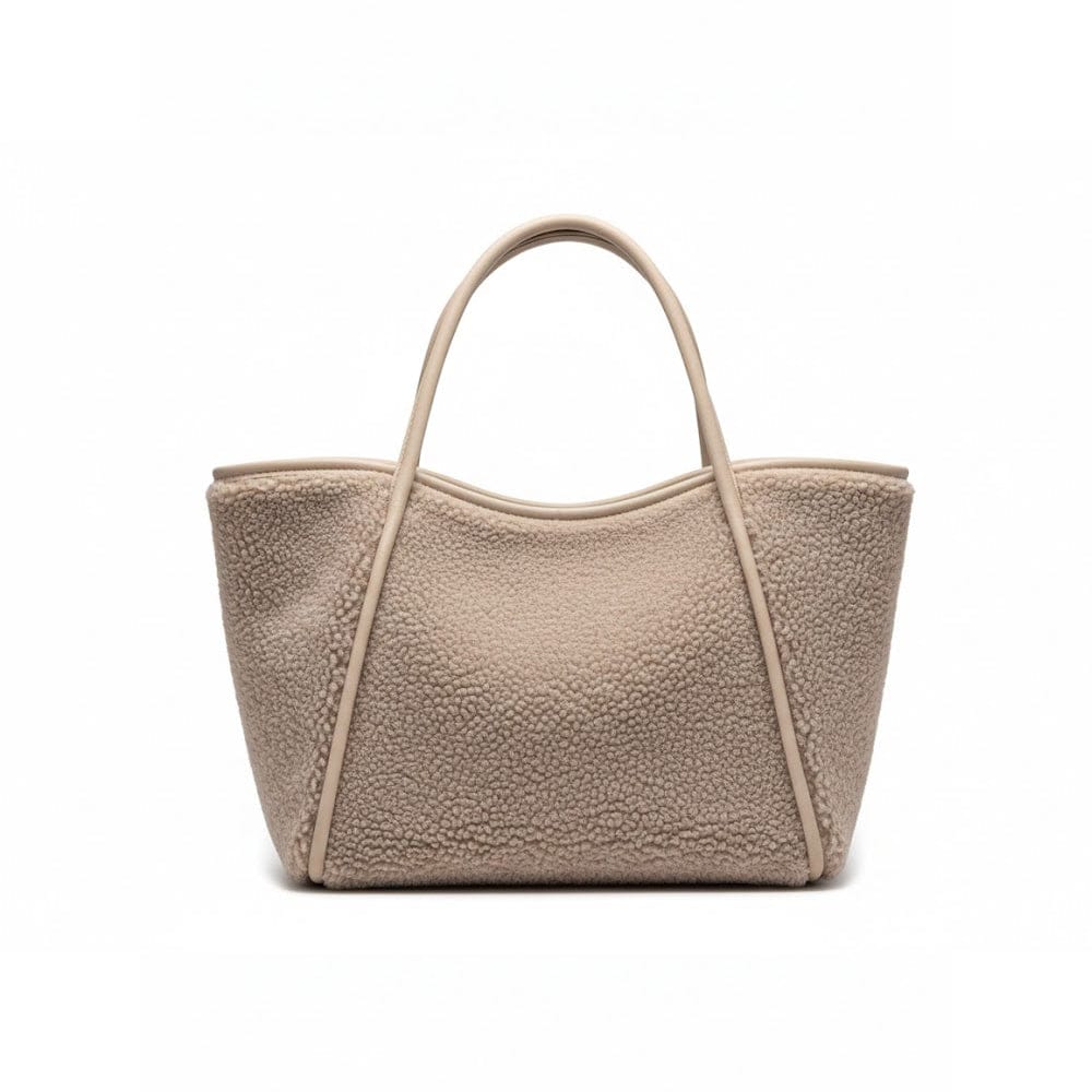 Alpha 55 Beige Sac à Main en Sherpa – Douceur Cosy