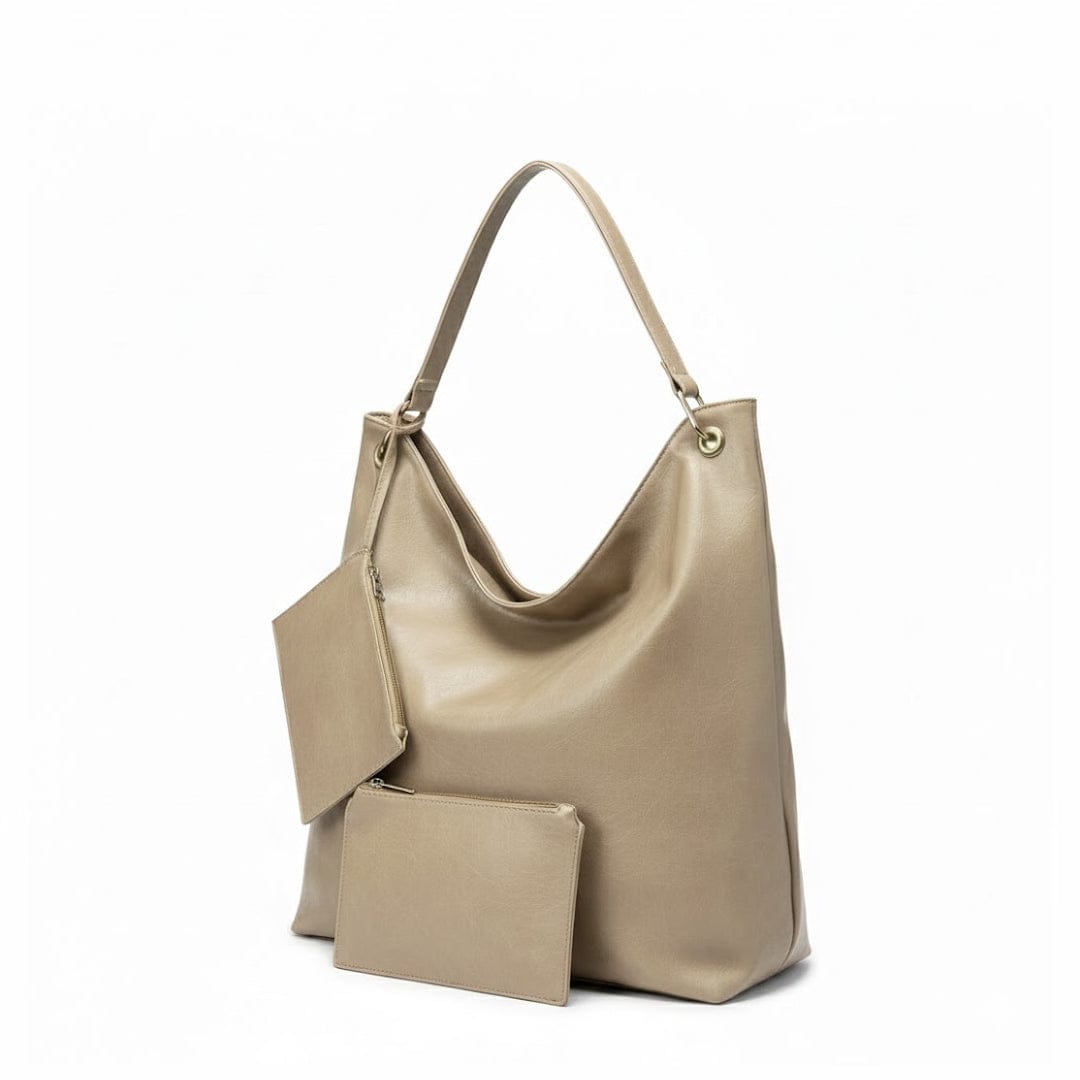 Alpha 55 Beige Sac Cabas & 2 Trousses Assorties – Pack Organisation Chic