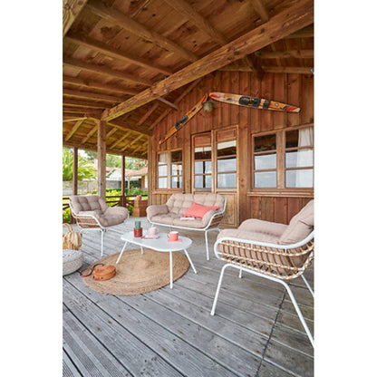 Alpha 55 Beige Salon de jardin 4 places "paopao"