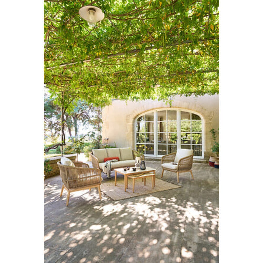 Alpha 55 Beige Salon de jardin 5 places "Orissa"