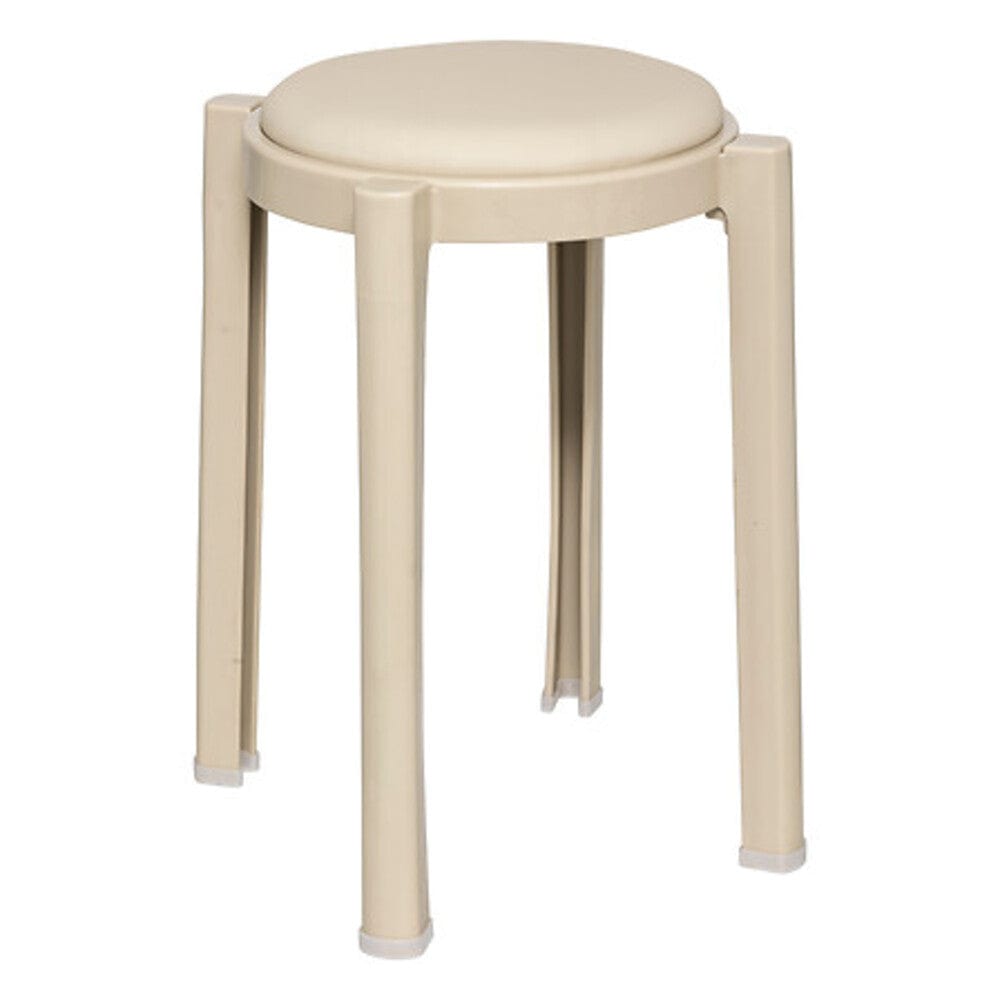 Alpha 55 Beige Tabouret empilable "Plasta" en plastique