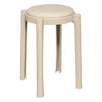 Alpha 55 Beige Tabouret empilable "Plasta" en plastique