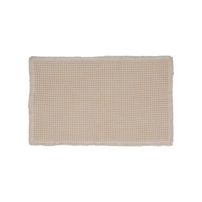 Alpha 55 Beige Tapis de Bain Waffle 50 x 80 cm Nid d’Abeille