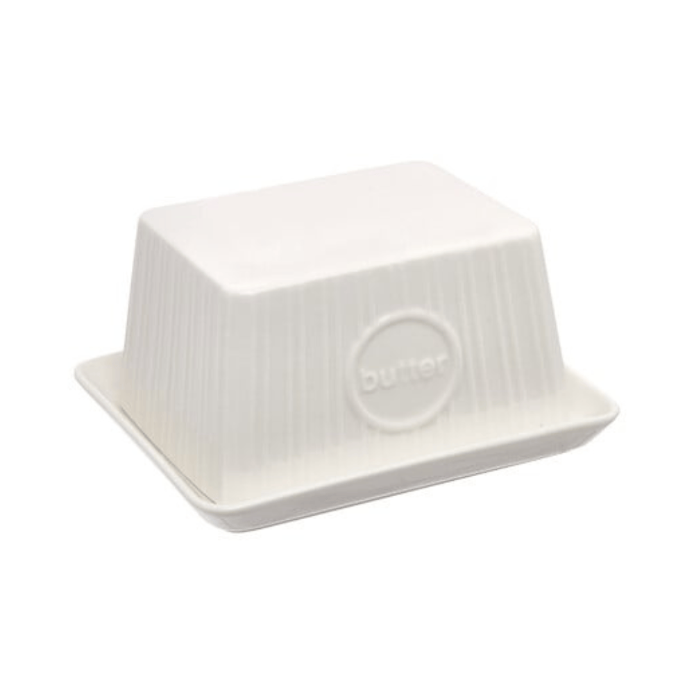Alpha 55 Beurrier en céramique crème élégant et pratique