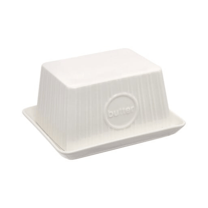 Alpha 55 Beurrier en céramique crème élégant et pratique