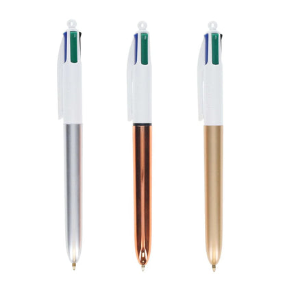 Alpha 55 Bic, 3 stylos à bille de 4 couleurs "Métallic"