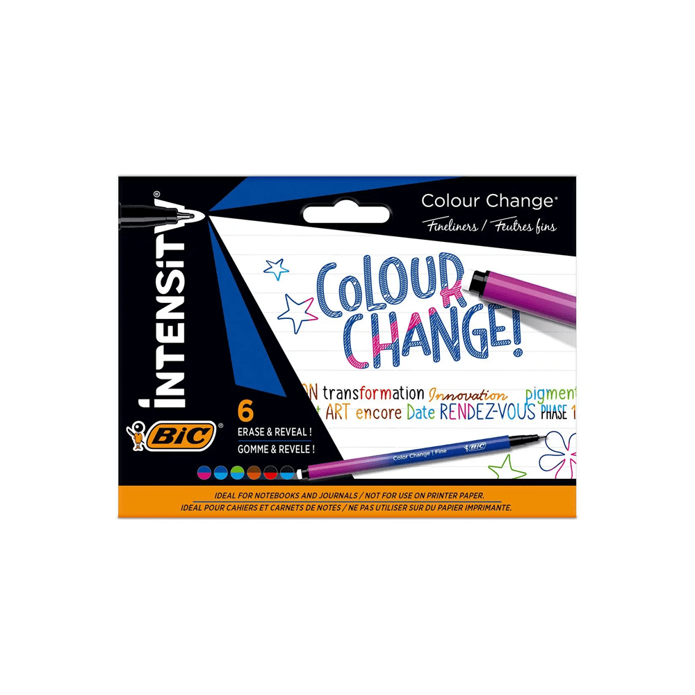 BIC intensity feutre 0,4mm x6 colour change