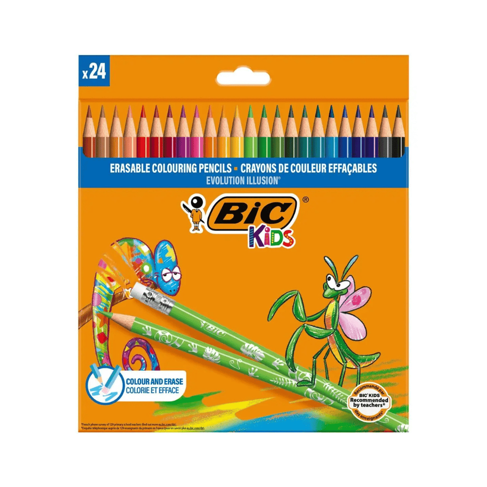 Alpha 55 BIC Kids Evolution Illusion 24 Crayons Effaçables