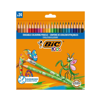 Alpha 55 BIC Kids Evolution Illusion 24 Crayons Effaçables