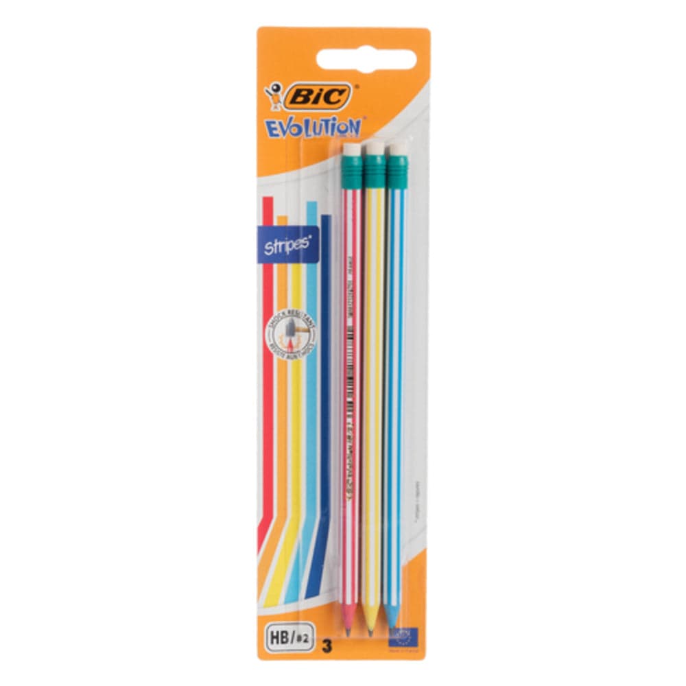 Alpha 55 Bic, Set de 4 crayons HB evolution sans bois en blister