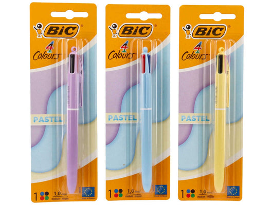 Alpha 55 Bic, stylo à bille de 4 couleurs "Pastel"