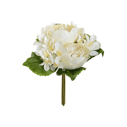 Alpha 55 Blanc Bouquet de 7 pivoines décoratives élégantes