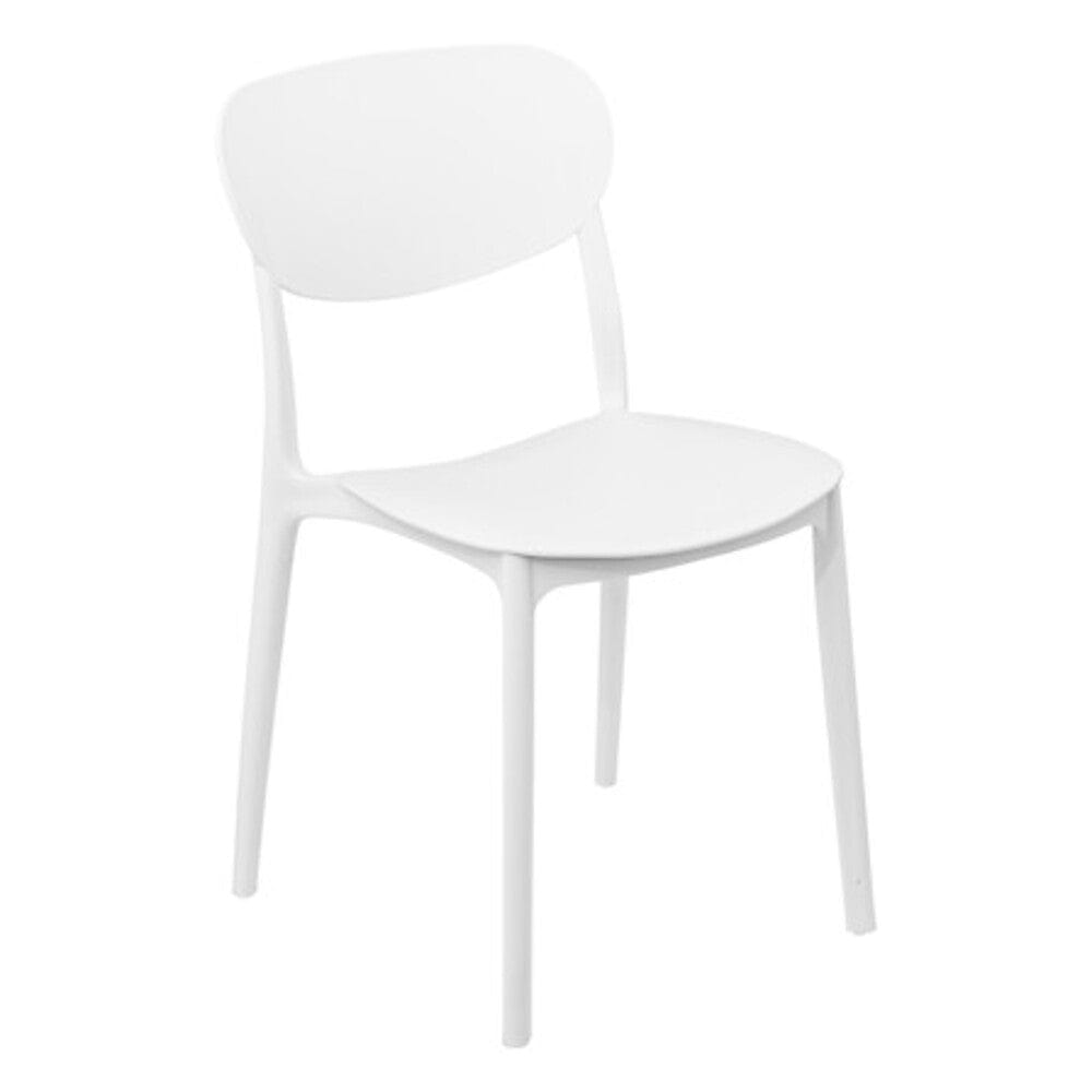 Alpha 55 Blanc Chaise empilable en plastique "Plasta"