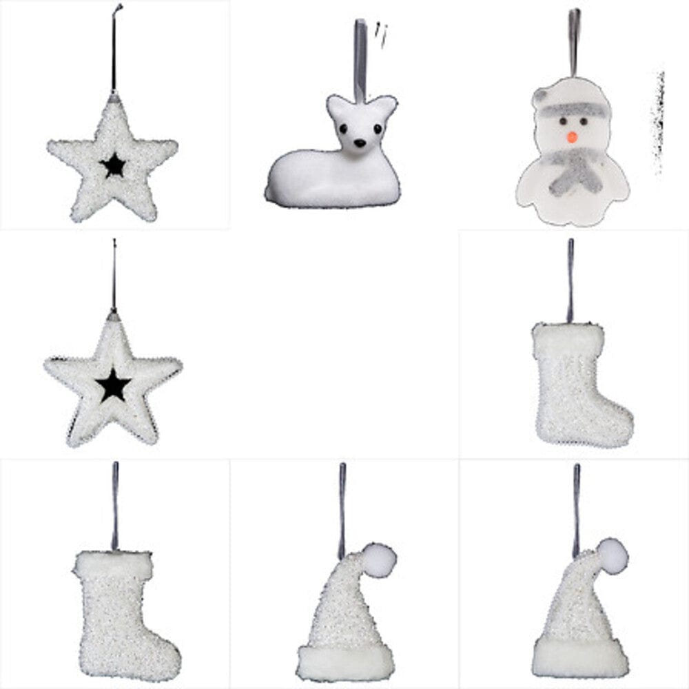 Alpha 55 Blanc Décoration de Noël en polystyrène