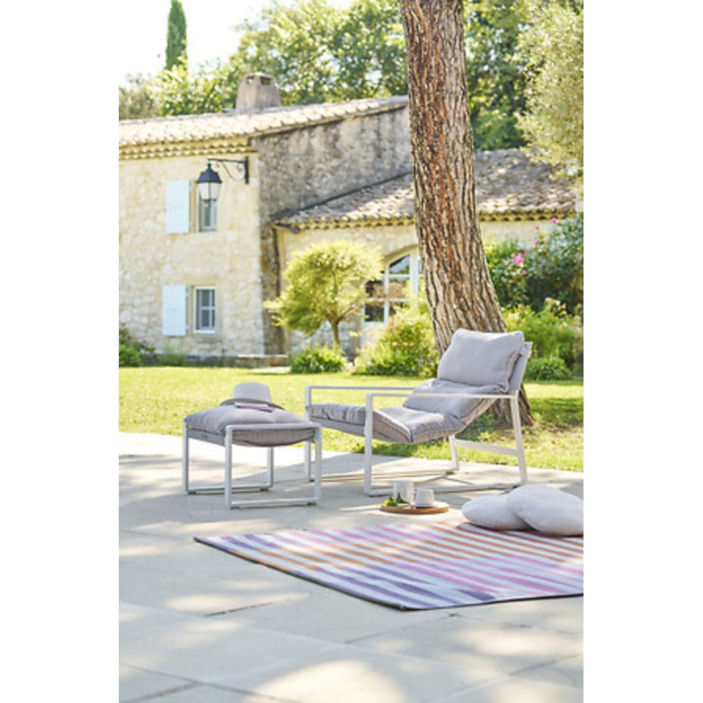 Alpha 55 Blanc Fauteuil relax Lambinio avec repose pieds