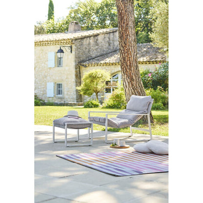 Alpha 55 Blanc Fauteuil relax Lambinio avec repose pieds