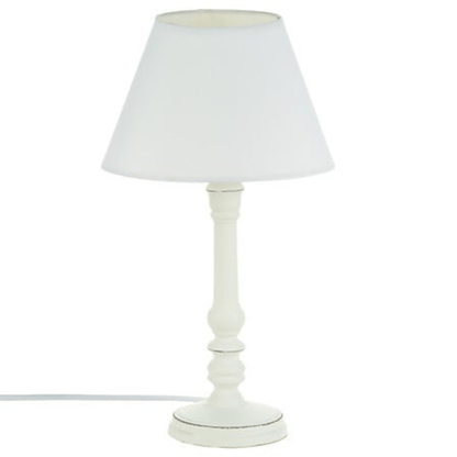 Alpha 55 Blanc Lampe Droite Léo en Bois Design Décoratif
