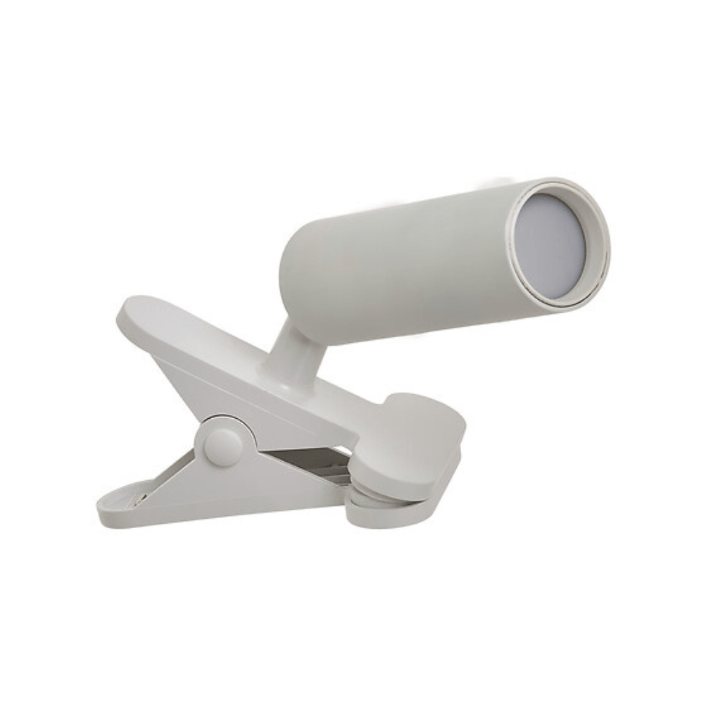 Alpha 55 Blanc Lampe LED à Pince USB 20 cm Rechargeable