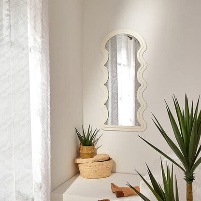 Alpha 55 Blanc Miroir vague "Emily"