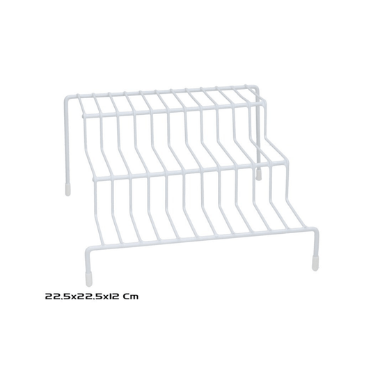 Alpha 55 Blanc Organisateur en métal 3 niveaux - couleur blanc