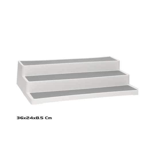 Alpha 55 Blanc Organisateur en plastique 3 niveaux