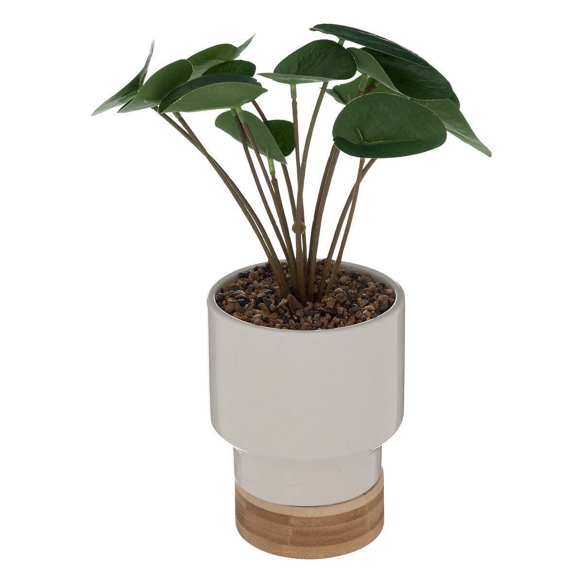 Alpha 55 Blanc Plante Artificielle en Pot Céramique