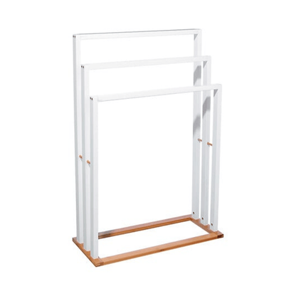 Alpha 55 Blanc Porte-Serviettes sur Pied Natureo