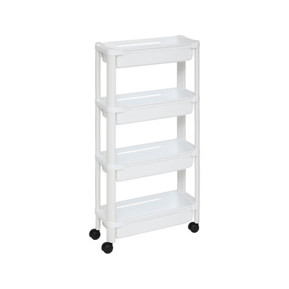 Alpha 55 Blanc Resserre Extensible 4 Niveaux de Rangement Cuisine