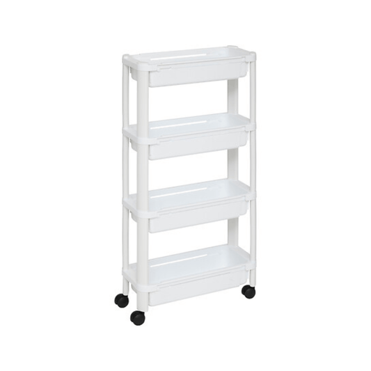 Alpha 55 Blanc Resserre Extensible 4 Niveaux de Rangement Cuisine