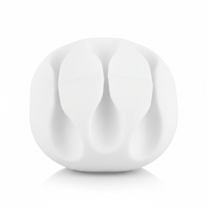 Alpha 55 Blanc Set de 2 range-câbles adhésifs noirs