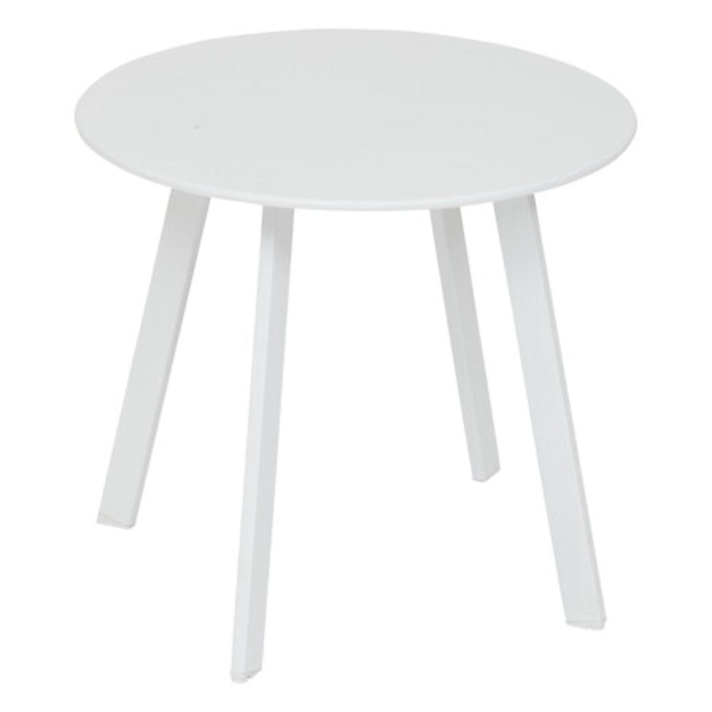 Alpha 55 Blanc Table d'appoint ronde