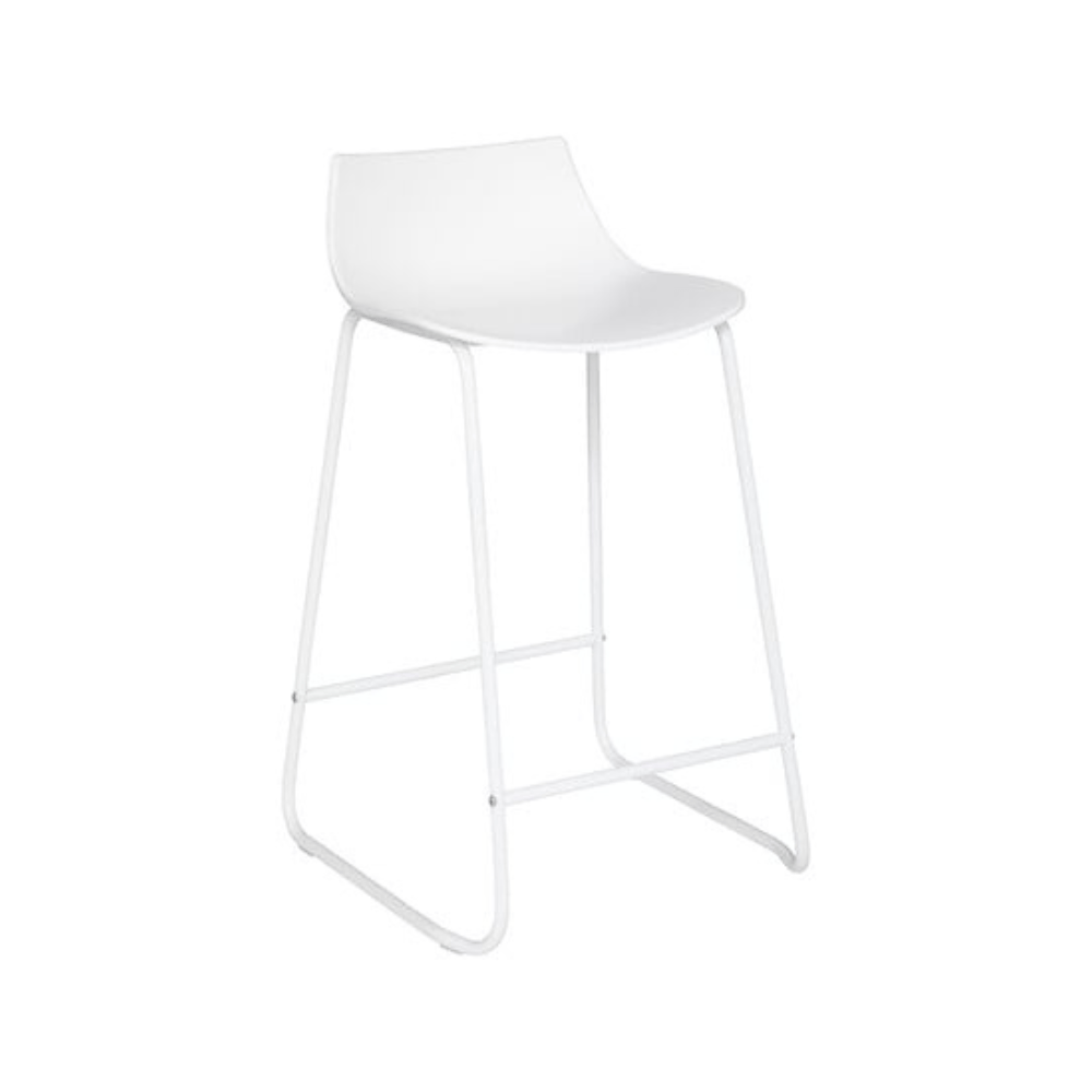 Alpha 55 Blanc Tabouret de bar otac en métal moderne