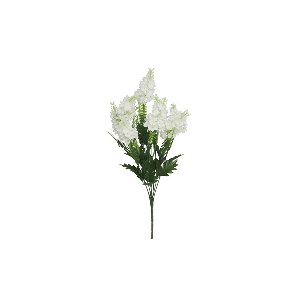 Alpha 55 Blanc Tige de 9 lilas décoratifs élégants