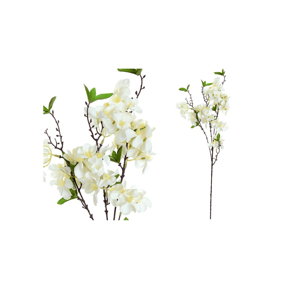 Alpha 55 Blanc Tige décorative amande pour composition florale